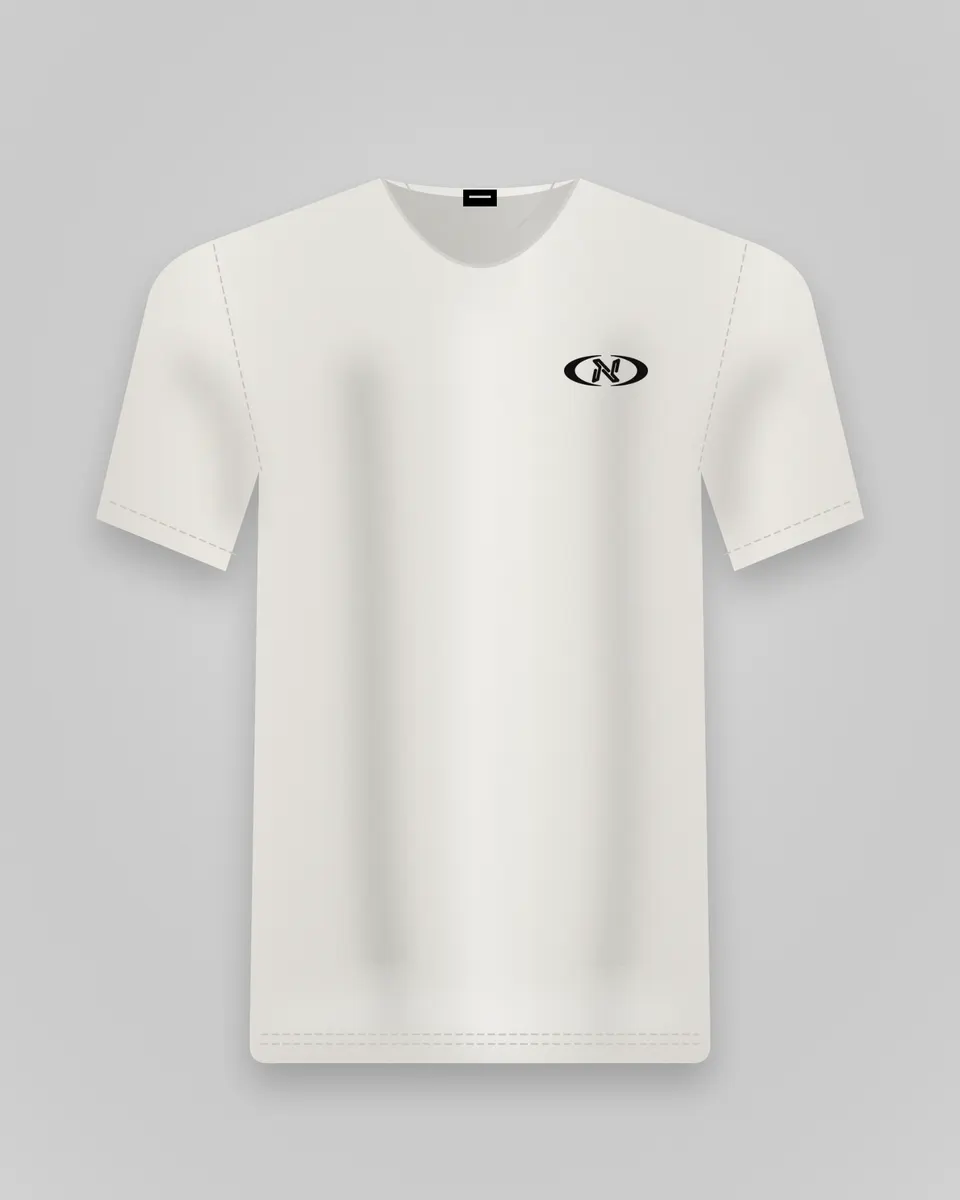 Structure Oversized Tee off-white — frente